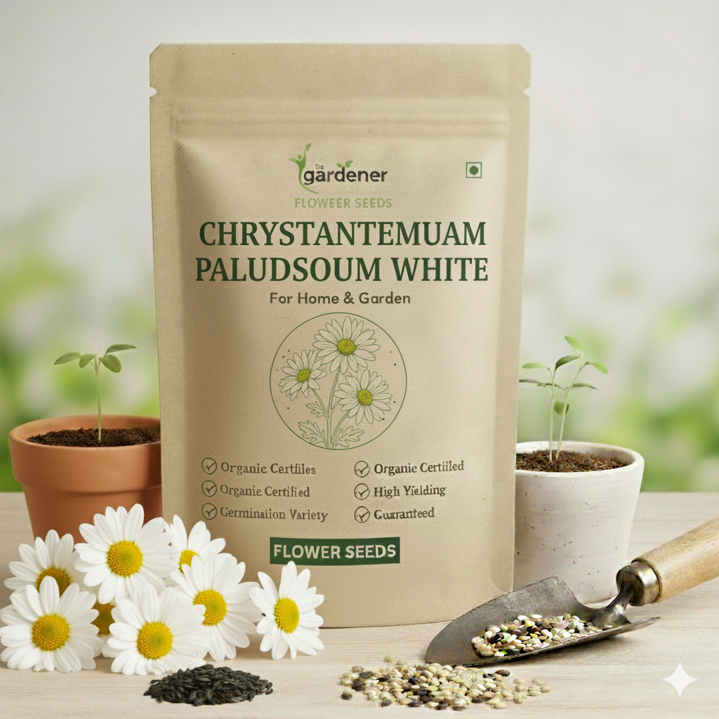 Chrysanthemum Paludosam White Seeds - 300 Seeds  || High Germination/ Easy To grow