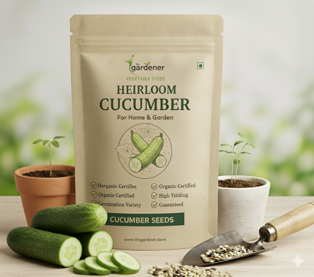Cucumber Hybrid Seeds - 20 Seeds || High Germination, Easy to Grow